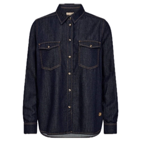 Mos Mosh Natalie Denim Skjorte, Dark Blue